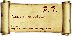 Pippan Tertullia névjegykártya